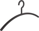 De Kledinghanger Gigant - 4 x Garderobehanger Primus kunststof zwart, 45 cm