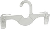 De Kledinghanger Gigant - 40 x Lingeriehanger kunststof transparant met knijpers, 20 cm