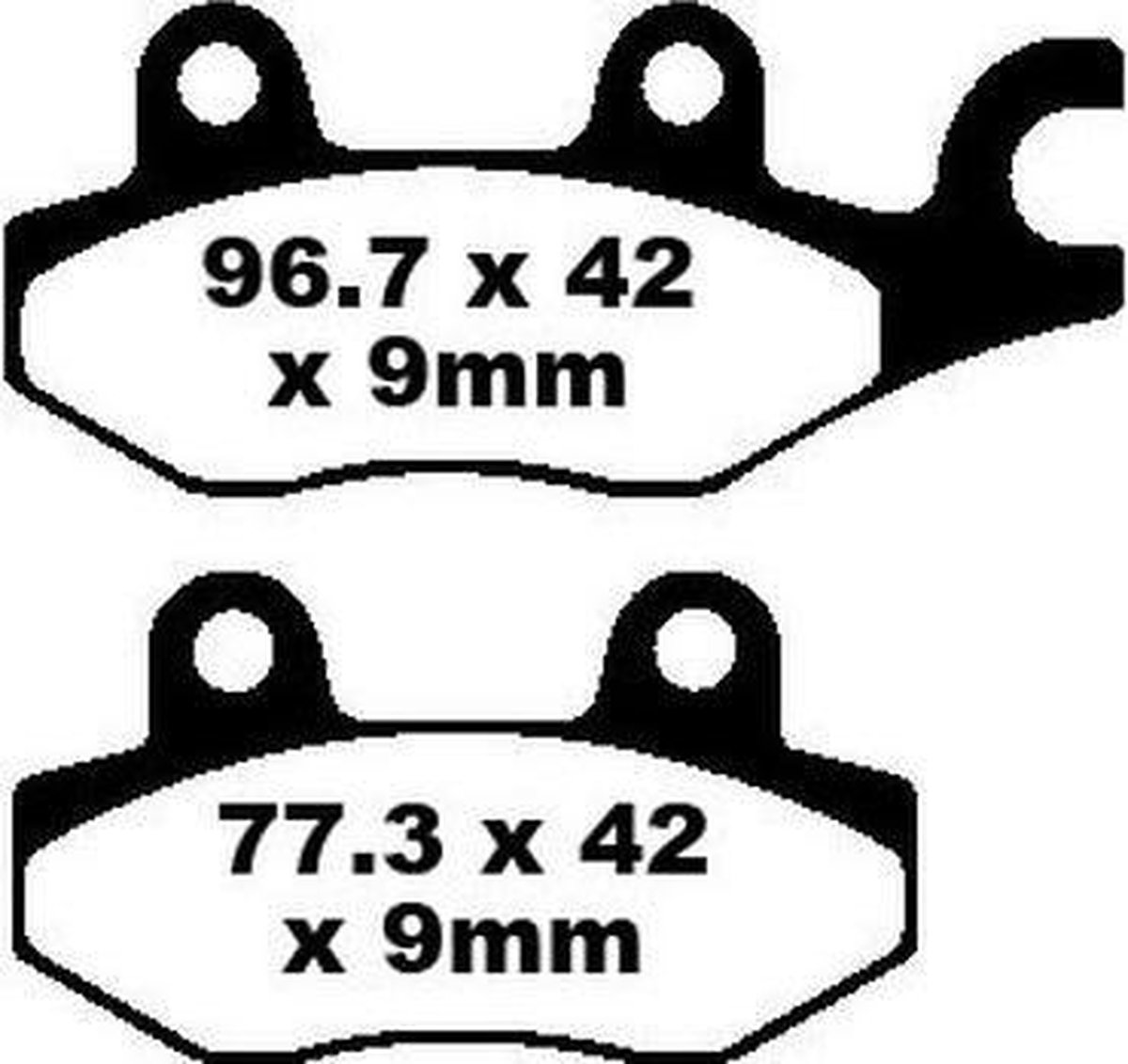 Set remblokken EBC FA-197 kevlar (Kymco/NSR)