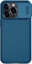 Nillkin CamShield iPhone 13 Pro Geschikt voor magnetische ring Hoesje met Camera Slider Blauw