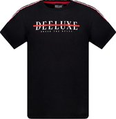 DEELUXE T-shirt met merkopdruk op de rug RALF Black