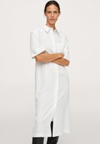 Mango Jurk Midi Overhemd Jurk 17054382 02 Dames Maat - XS