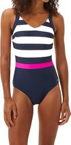 Bomain Colorful Stripe Badpak Blauw Dames - Maat 44