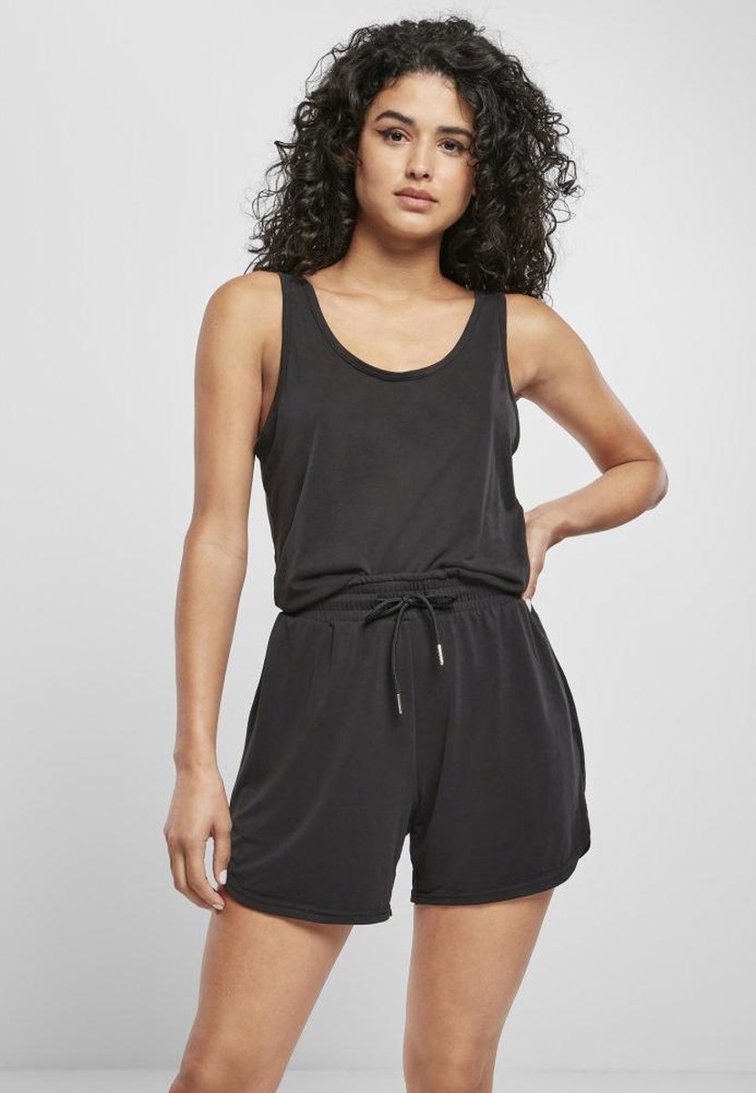 Urban Classics Short Sleevless Modal Playsuit L Zwart