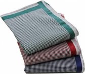 Swan Dames zakdoeken Kleine ruit Alexa 12 stuks  - 30  - Blauw