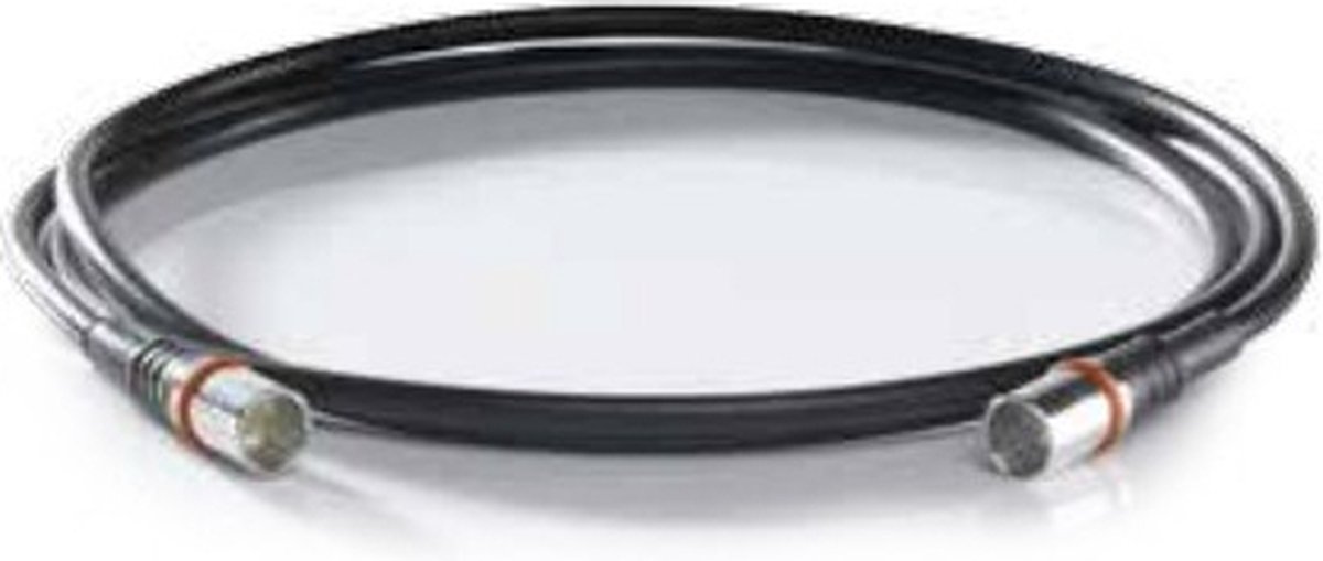 Wisi 3m F - F coax-kabel Zwart