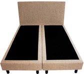 Bedworld Boxspring 200x220 - Waterafstotend fijn - Donker beige (MV09)