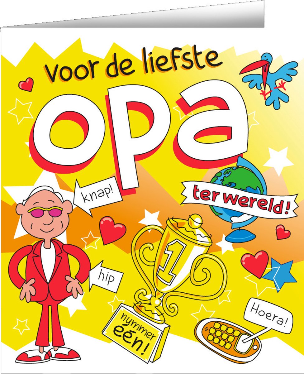Wenskaarten - Opa cartoon