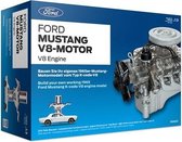 bouwpakket Ford Mustang V8 27 cm zilver 200-delig