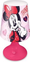 tafellamp Minnie Mouse meisjes 18 cm roze