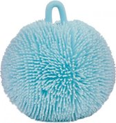 knijpbal fluffy junior 9 cm siliconen blauw