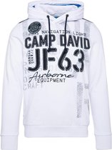 Camp David ® hoodie met labelapplicaties en tapes