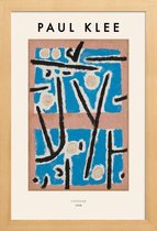 JUNIQE - Poster in houten lijst Klee - Untitled -60x90 /Blauw & Bruin