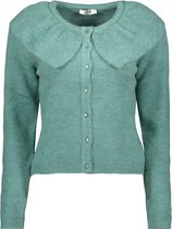 Jacqueline de Yong Vest Jdycamille L/s Collar Cardigan Knt 15230557 Bristol Blue/melange Dames Maat - L