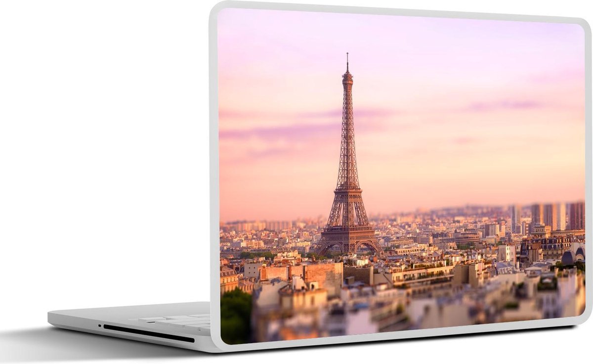 Laptop sticker - 10.1 inch - Parijs - Eiffeltoren - Lucht