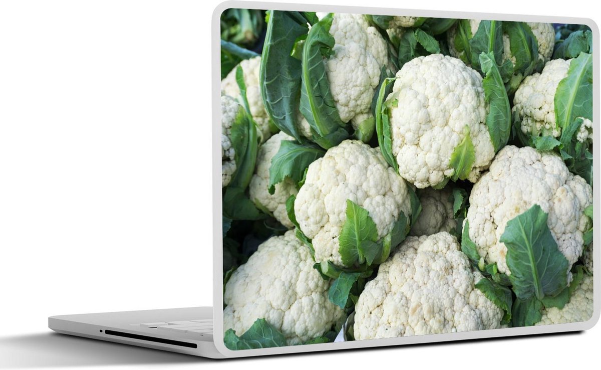Afbeelding van product SleevesAndCases  Laptop sticker - 11.6 inch - Opeengestapelde verse bloemkolen