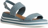 Tamaris Dames Sandaaltje 1-1-28029-36 845 blauw wijd Maat: 38 EU