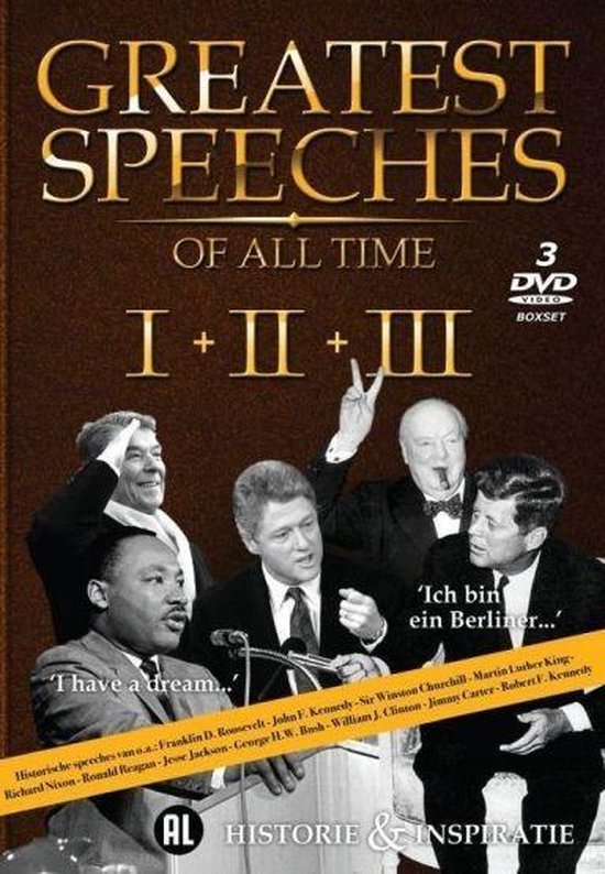Cover van de film 'Greatest Speeches of All Time 1-3'
