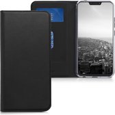 kwmobile hoesje voor Asus Zenfone 5 / 5Z (ZE620KL/ZS620KL) - Beschermhoes van imitatieleer - Flip cover in zwart