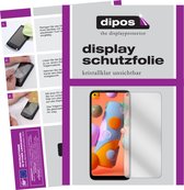 dipos I 2x Beschermfolie helder compatibel met Samsung Galaxy A12 Folie screen-protector (expres kleiner dan het glas omdat het gebogen is)