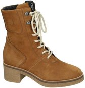 DL Sport Dames Veterboots - Cognac/Caramel - Maat 41