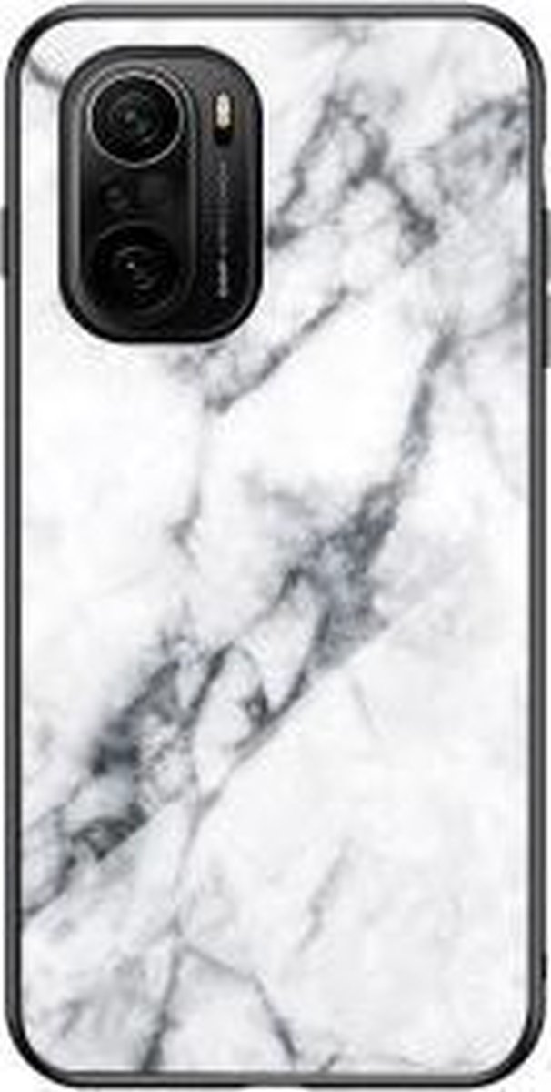 Xiaomi Mi 11i Hoesje Wit Marmer - Cacious (Marble Serie)