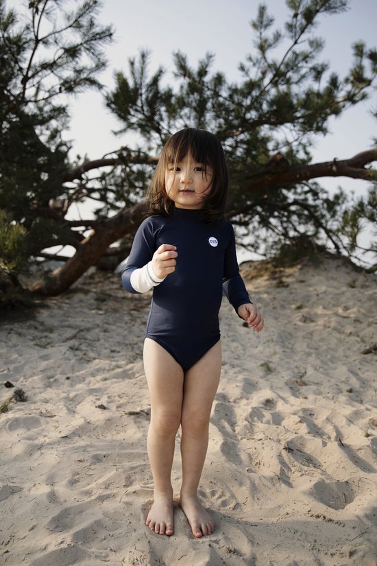 Tenue de Soleil - UV-badpak voor meisjes - Malie - Royal Ocean Blue - maat 140-146cm