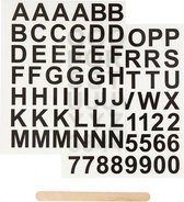 rub-on stickers letters en cijfers 12 x 15,5 cm