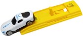 auto met starter geel/wit 12,5 cm