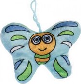 knuffelvlinder meisjes 13 cm pluche blauw