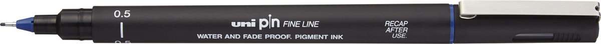 Fineliner - 0.5 - 0,50mm - Blauw - Uni Pin