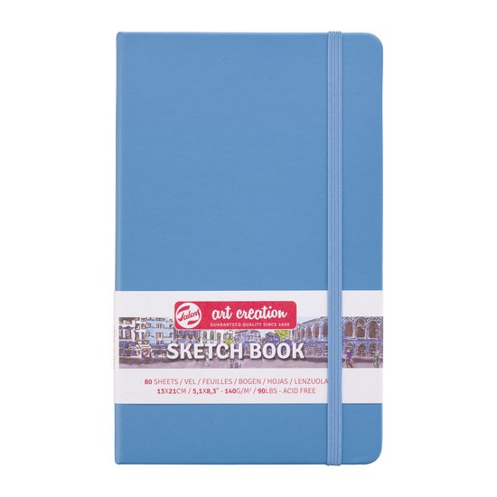 Foto: Talens art creation schetsboek blauw 13 x 21 cm 140 g 80 vellen