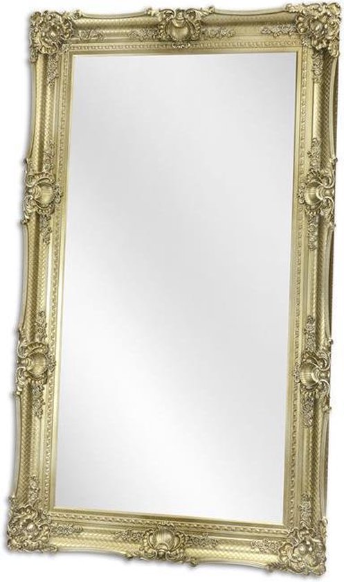 Spiegel - Zilveren spiegel - Groot, Zilver - 212 cm hoog