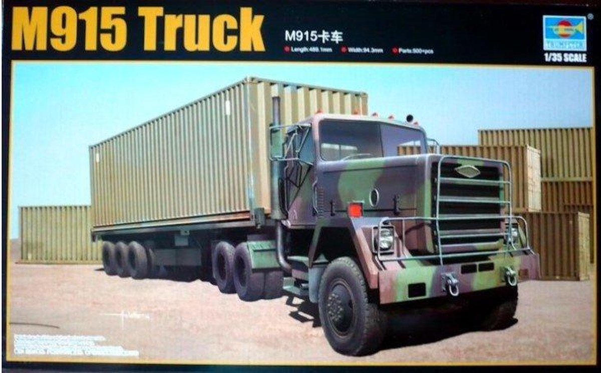 Trumpeter Modelbouwpakket Militaire voertuigen - 01015 M915 Truck - Amerikaanse Zware Transporttruck Plastic - 1:35 - Modelbouw
