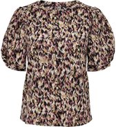 Only T-shirt Onlpella S/s Puff Top Jrs 15214065 Rose Brown Dames Maat - M