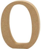 Letter, O, H: 8 cm, dikte 1,5 cm, 1 stuk