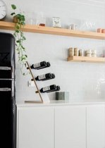 Wijnrek Honey - Hout Staand -  Landelijk & Modern - Smal - Wit/Beige - 35x20x60 cm