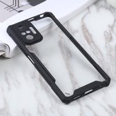 Voor Xiaomi Redmi Note 10 Pro Max acryl + kleur TPU schokbestendig hoesje (zwart)