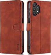 Voor Samsung Galaxy A32 5G AZNS Huid Voelen Kalf Textuur Horizontale Flip Leather Case met Kaartsleuven & Houder & Portemonnee (Bruin)