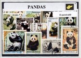 Pandaberen – Luxe postzegel pakket (A6 formaat) : collectie van verschillende postzegels van pandaberen – kan als ansichtkaart in een A6  envelop - authentiek cadeau - kado - kaart