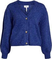 Object Vest Objeve Nonsia L/s Short Cardigan No 23036283 Mazarine Blue Dames Maat - XS