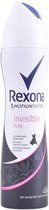 Deodorant Spray Invisible Pure Rexona (200 ml)