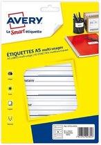 Stickers/etiketten ETE003 Wit (48 pcs) (Gerececonditioneerd A+)