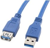 Kabel USB 3.0 A naar USB A Lanberg CA-US3E-10CC-0018-B (1,8 m)