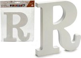 Brief R Hout - Decoratieve letters en cijfers
