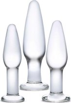 Anal Training Grote Plezierset Glas (3 pcs)