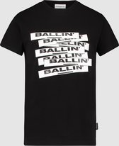 Ballin Amsterdam -  Jongens Regular Fit   T-shirt  - Zwart - Maat 128