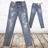 Meisjes jeans met sterren -s&C-146/152-spijkerbroek meisjes