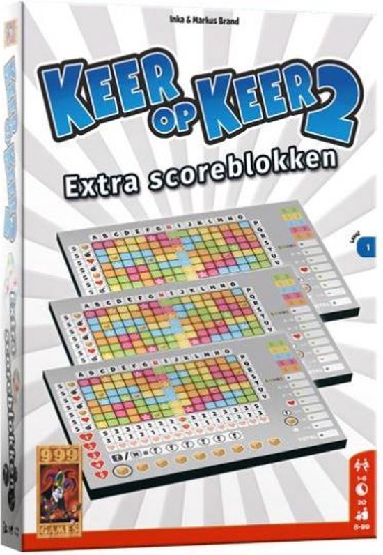Afbeelding van het spel scoreblokken Keer op Keer level 1 editie 2 papier