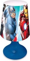 tafellamp Avengers jongens 18 cm blauw/wit
